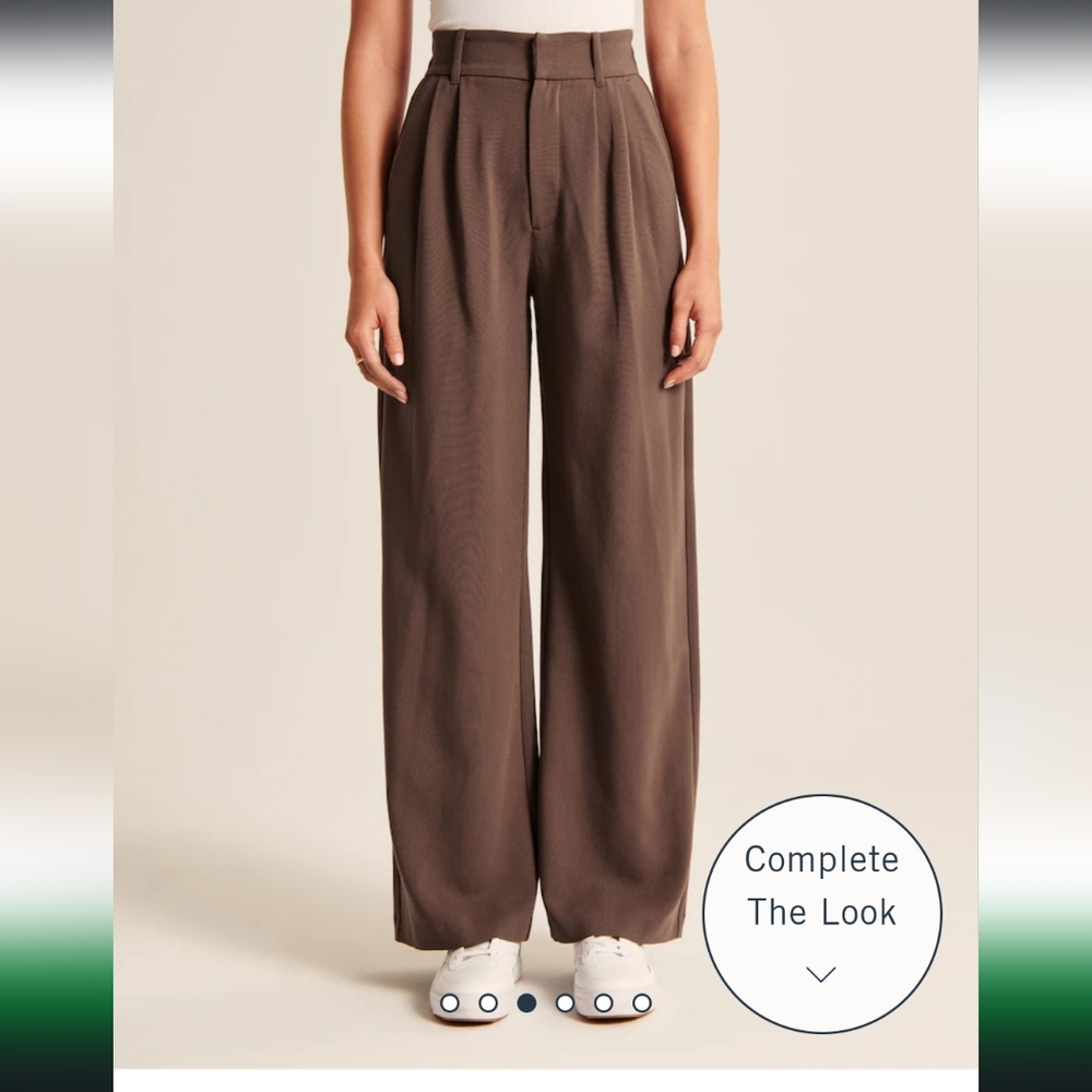 Abercrombie & Fitch tailored wide leg pants